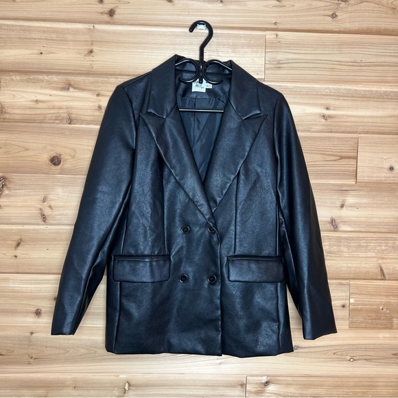 Princess Polly Faux Leather Blazer - Picture 2 of 4